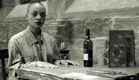 The stunning singer Law Holt today at Oran Mor