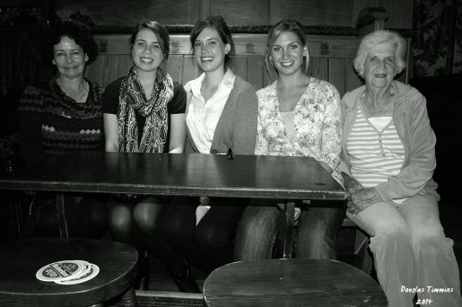 Three generations of American family in Oran Mor Glasgow