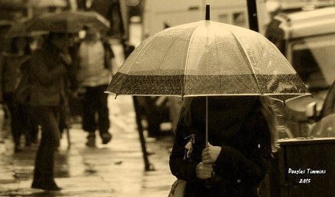 Umbrella Girl..Glasgow today